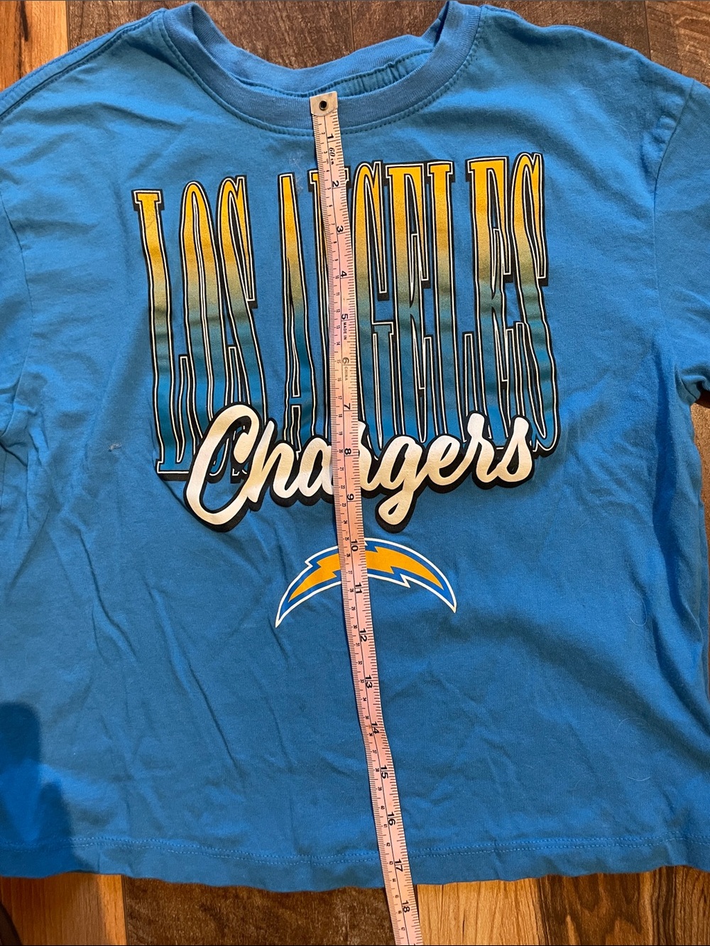 Official NFL Woman’s Tee | Los Angeles Chargers | Blue and Yellow - Picture 6 of 14